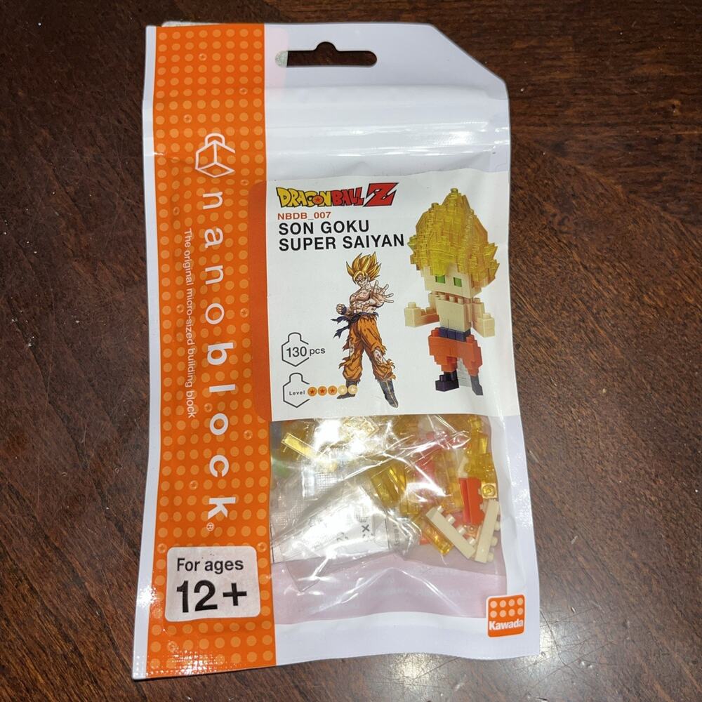 New Nanoblock NBDB007 Son Goku Super Saiyan Dragon Ball Z Model Kit Kawada